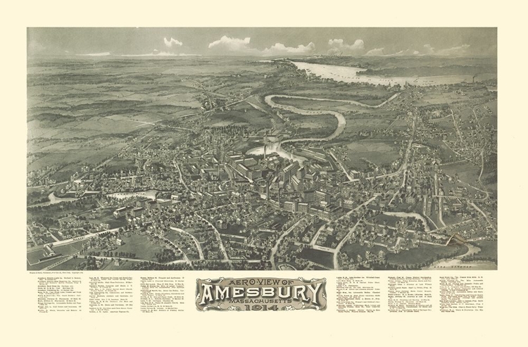 Picture of AMESBURY MASSACHUSETTS - BAILEY 1914 