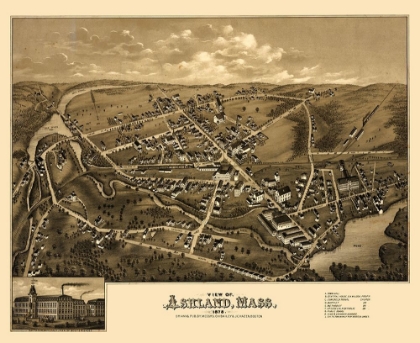 Picture of ASHLAND MASSACHUSETTS - BAILEY 1878 