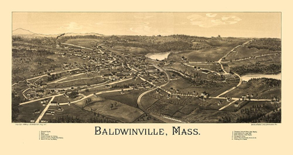 Picture of BALDWINVILLE MASSACHUSETTS - BURLEIGH 1886 