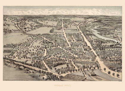 Picture of DEDHAM MASSACHUSETTS -1876