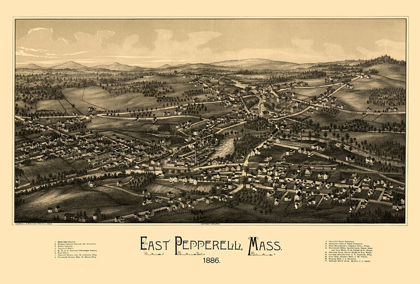 Picture of EAST PEPPERELL MASSACHUSETTS - BURLEIGH 1886 