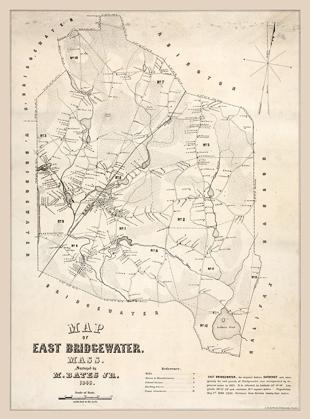 Picture of EAST BRIDGEWATER MASSACHUSETTS - BATES 1848 