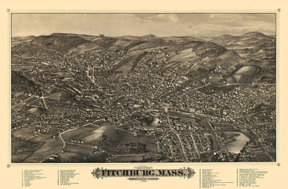 Picture of FITCHBURG MASSACHUSETTS - BURLEIGH 1882 