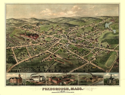 Picture of FOXBOROUGH MASSACHUSETTS - BAILEY 1879 
