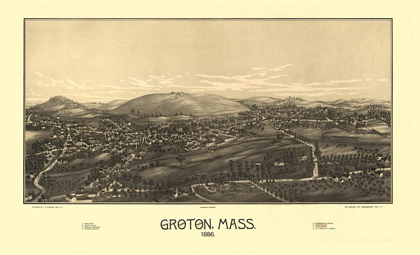 Picture of GROTON MASSACHUSETTS - BURLEIGH 1886 
