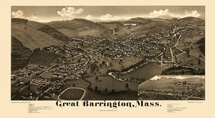 Picture of GREAT BARRINGTON MASSACHUSETTS - BURLEIGH 1884 