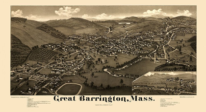 Picture of GREAT BARRINGTON MASSACHUSETTS - BURLEIGH 1884 