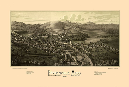Picture of HAYDENVILLE MASSACHUSETTS - BURLEIGH 1886 