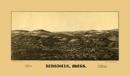 Picture of HINSDALE MASSACHUSETTS - BURLEIGH 1887 