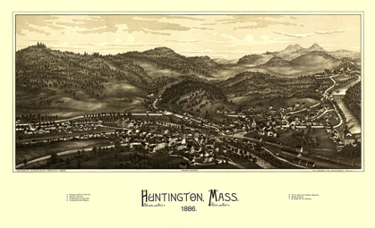 Picture of HUNTINGTON MASSACHUSETTS - BURLEIGH 1886 