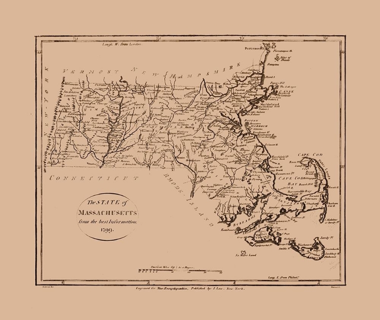 Picture of MASSACHUSETTS - LOW 1799 