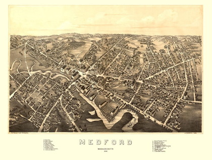 Picture of MEDFORD MASSACHUSETTS - BAILEY 1880 