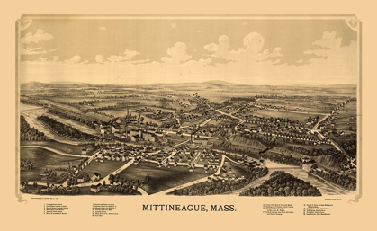 Picture of MITTINEAGUE MASSACHUSETTS - BURLEIGH 1889 