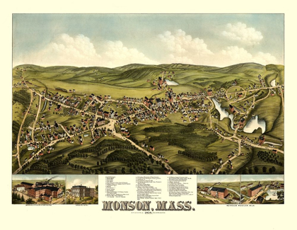 Picture of MONSON MASSACHUSETTS - BAILEY 1879 