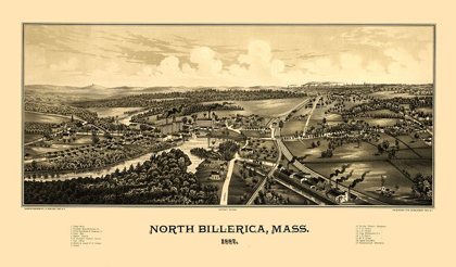 Picture of NORTH BILLERICA MASSACHUSETTS - BURLEIGH 1887 