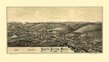 Picture of SOUTH ACTON MASSACHUSETTS - BURLEIGH 1886 