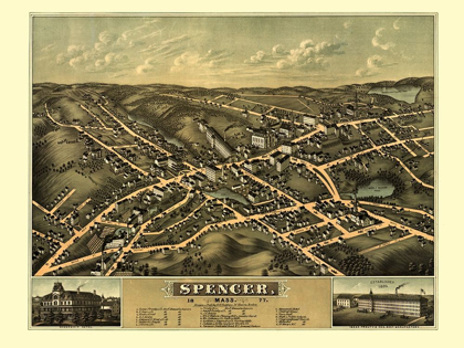 Picture of SPENCER MASSACHUSETTS - BAILEY 1877 
