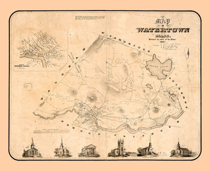 Picture of WATERTOWN MASSACHUSETTS - WHITING 1850