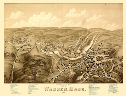 Picture of WARREN MASSACHUSETTS - BAILEY 1879 