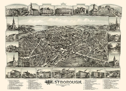 Picture of WESTBOROUGH MASSACHUSETTS - BAILEY 1888