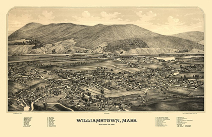 Picture of WILLIAMSTOWN MASSACHUSETTS - BURLEIGH 1889