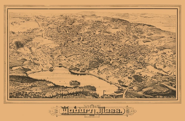 Picture of WOBURN MASSACHUSETTS - 1883