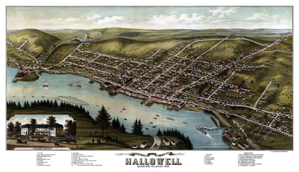 Picture of HALLOWELL MAINE - STONER 1878 