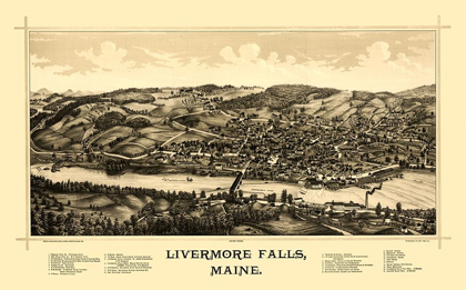 Picture of LIVERMORE FALLS MAINE - NORRIS 1889 