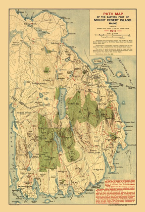 Picture of MOUNT DESERT ISLAND MAINE - JAQUES 1911 