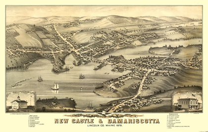 Picture of NEW CASTLE DAMARISCOTTA MAINE - STONER 1878 
