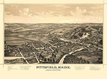 Picture of PITTSFIELD MAINE - NORRIS 1889 