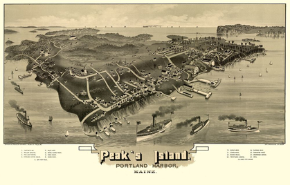 Picture of PEAKS ISLAND MAINE - MORRIS 1886 