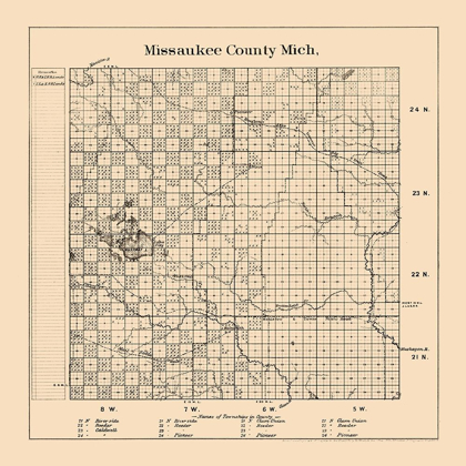 Picture of MISSAUKEE COUNTY MICHIGAN - FROST 1898 