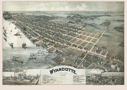 Picture of WYANDOTTE MICHIGAN - MOYER 1896 