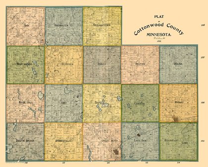 Picture of COTTONWOOD COUNTY MINNESOTA - PETERSON 1898 