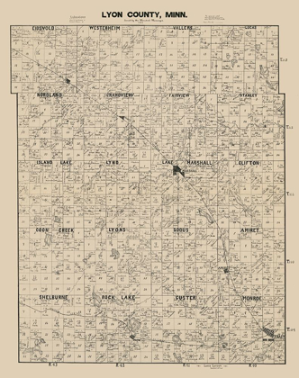 Picture of LYON COUNTY MINNESOTA - LARSON 1884 