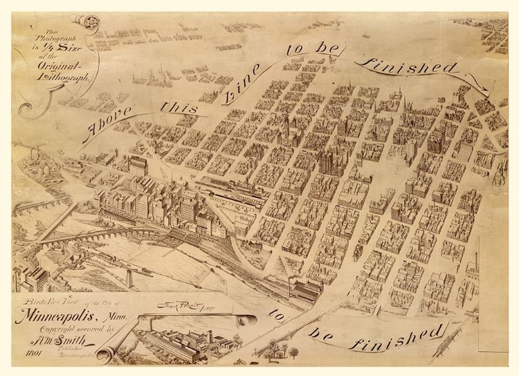 Picture of MINNEAPOLIS MINNESOTA - SMITH 1891 