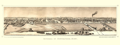 Picture of MINNEAPOLIS MINNESOTA - HAGEBOECK 1873 