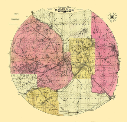 Picture of MINNEAPOLIS MINNESOTA - COOLEY 1881 