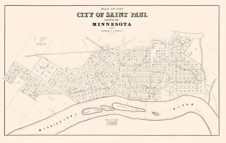 Picture of ST PAUL MINNESOTA - NICHOLS 1852 