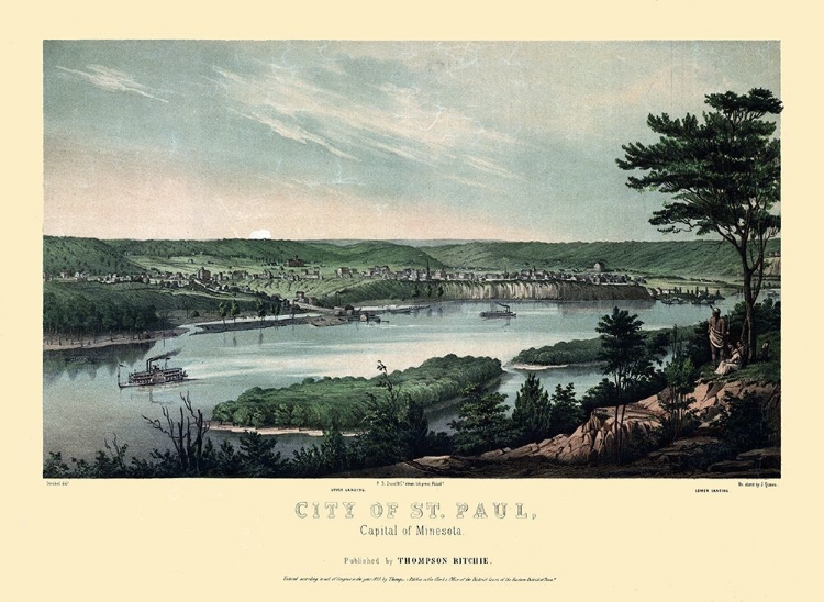 Picture of SAINT PAUL MINNESOTA - RITCHIE 1853 