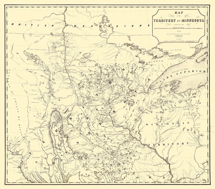 Picture of MINNESOTA TERRITORY - JOHN 1849 