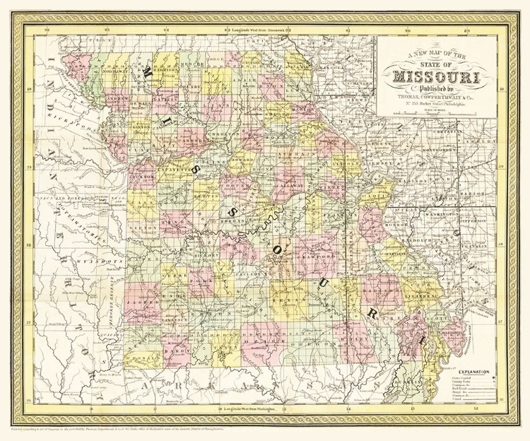 Picture of MISSOURI - COWPERTHWAIT 1850 