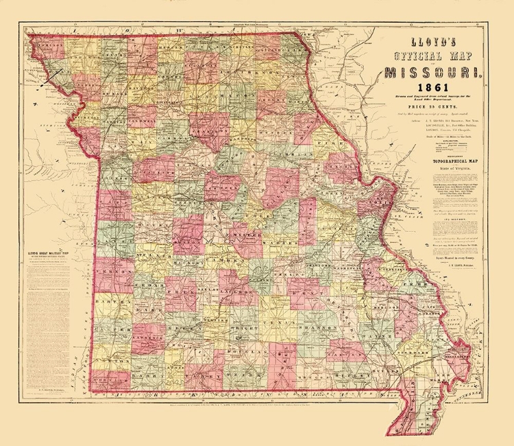 Picture of MISSOURI - LLOYD 1861 