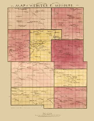 Picture of WEBSTER COUNTY MISSOURI - STRICKLAND 1877 