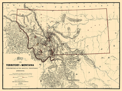 Picture of MONTANA - DE LACY 1865 
