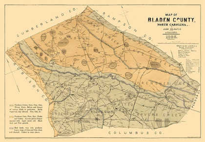 Picture of BLADEN COUNTY NORTH CAROLINA - MC DUFFIE 1885 