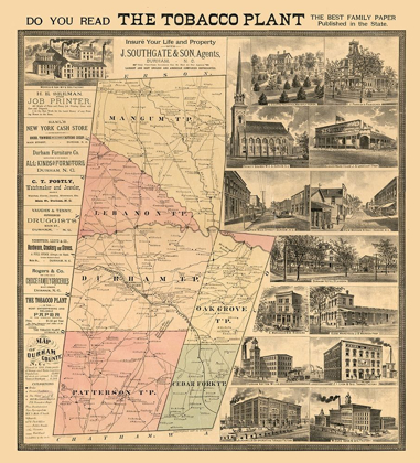Picture of DURHAM COUNTY COUNTY NORTH CAROLINA - JOHNSON 1887 