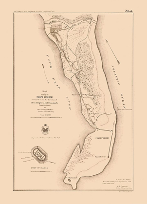 Picture of FORT FISHER NORTH CAROLINA - COMSTOCK 1863 