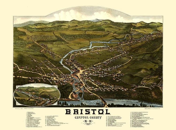 Picture of BRISTOL NEW HAMPSHIRE - NORRIS 1884 